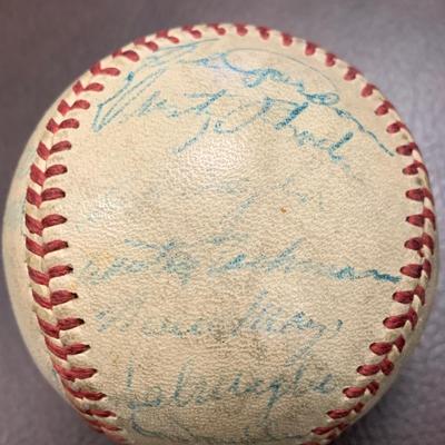 Vintage Signed Baseball - Many Autographs BB15