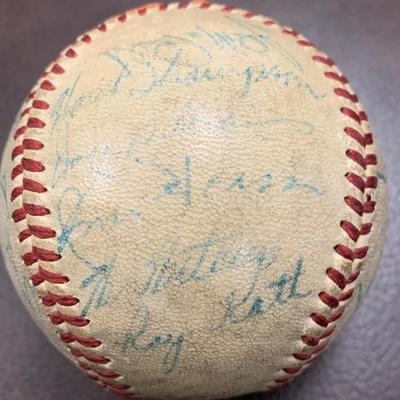 Vintage Signed Baseball - Many Autographs BB15