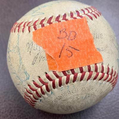 Vintage Signed Baseball - Many Autographs BB15