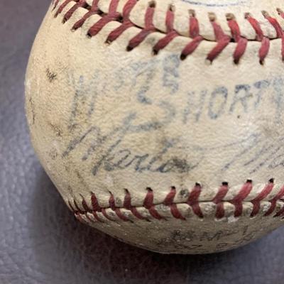 Signed Vintage Baseball BB16
