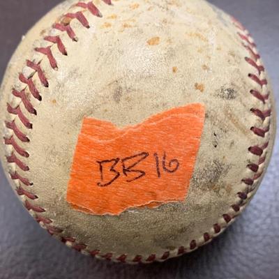 Signed Vintage Baseball BB16