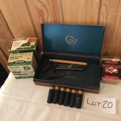 LOT 19 - Colt Box with accessories