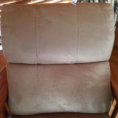 LOT 5 - Microsuede Mission Style Recliner 