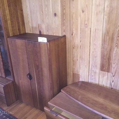 Lot 27 - Wood Cabinets and TV Stand