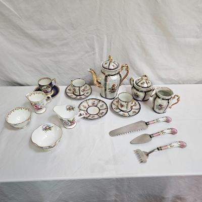 Assortment of English & German Fine China incl. Staffordshire (DR-JS)