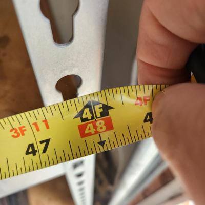 Industrial Metal Shelving 48x18x84