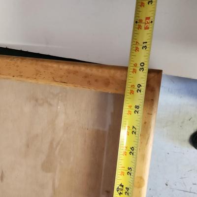 Wood W Glass Top Collectables Display Case 30x18x3.5"