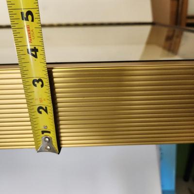 Metal w Glass Top Collectables Display Case 34x22x3.5"