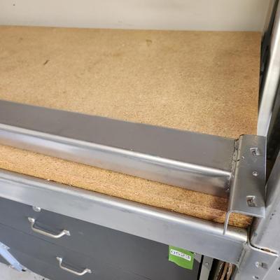 Industrial Adjustable Height Heavy Metal Rack Shelving 77x24x72"