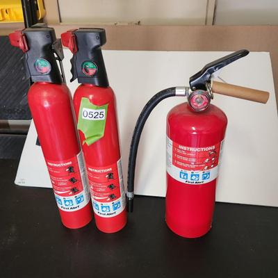 Lot of 3 First Alert Fire Extinguisher all "Full"
