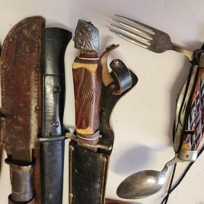 Lot of Hunting Camping Knives