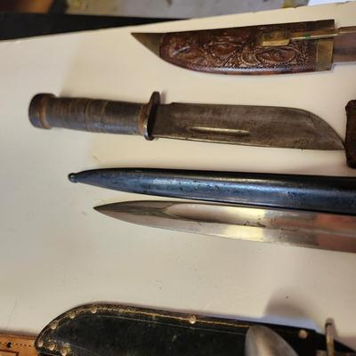 Lot of Hunting Camping Knives