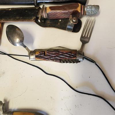 Lot of Hunting Camping Knives
