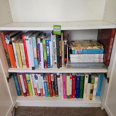 2 Shelves Lot of Cooking Books Slow Cooker, Costco Way, Paleo, and More