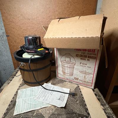 Vintage electric ice cream maker