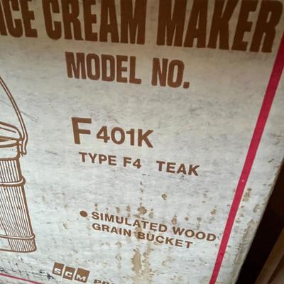 Vintage electric ice cream maker