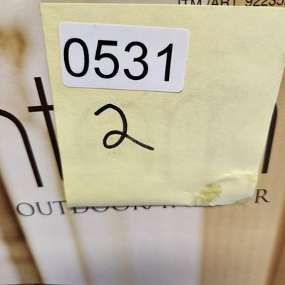 2 Candle Lanterns Solar Battery indoor Outdoor