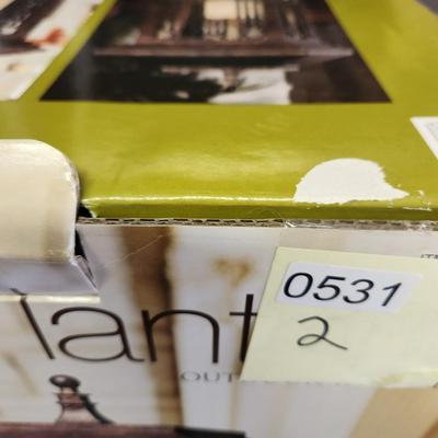 2 Candle Lanterns Solar Battery indoor Outdoor