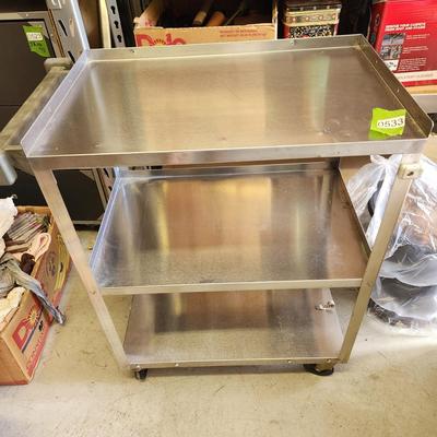 3 Shelves Vollrath Stainless Steel Cart 28x16x32