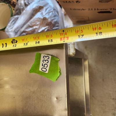 3 Shelves Vollrath Stainless Steel Cart 28x16x32