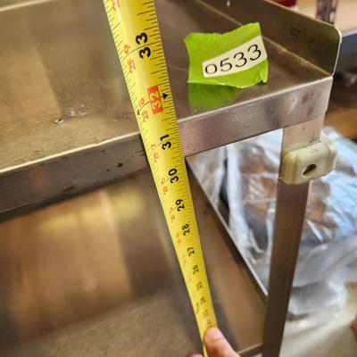 3 Shelves Vollrath Stainless Steel Cart 28x16x32