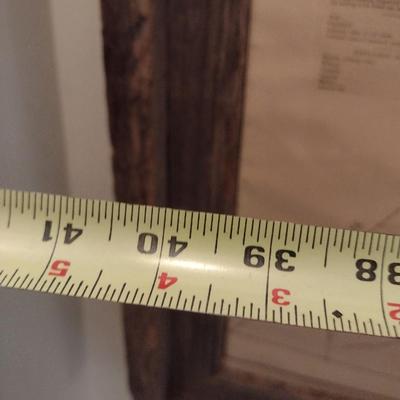 Natural Wood Framed 1886 Catawba County, NC Map