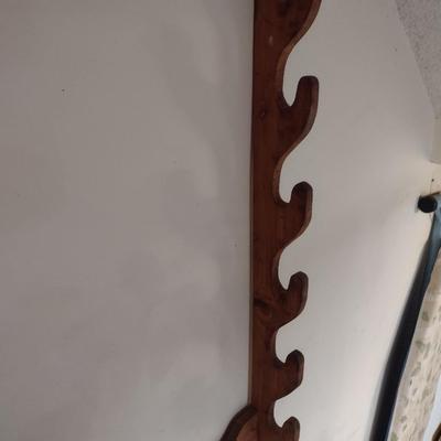 Wood Sportsman Wall Rack