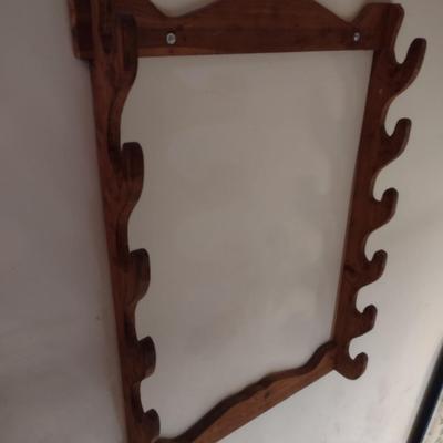 Wood Sportsman Wall Rack