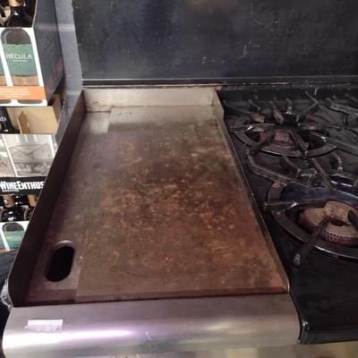 Wolf Brand NSF Propane Gas Stove and Oven with Six Burner and Flat Top Cook Top Working Condition