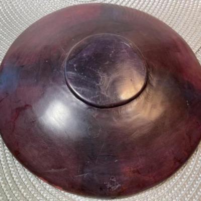 Vintage Carved Soapstone Decorative Dish/Plate 9" Diameter in Good Preowned Condition.