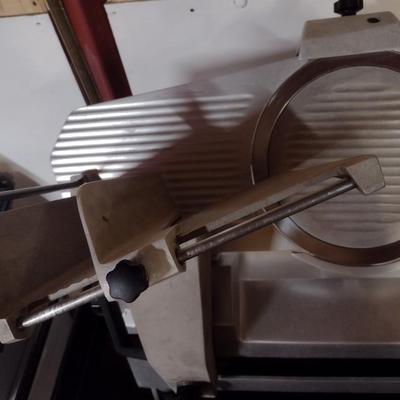 Univex Max NSF Commercial Stainless Meat Slicer with Sharpener Attachment