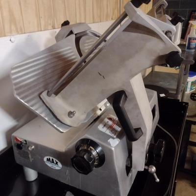 Univex Max NSF Commercial Stainless Meat Slicer with Sharpener Attachment