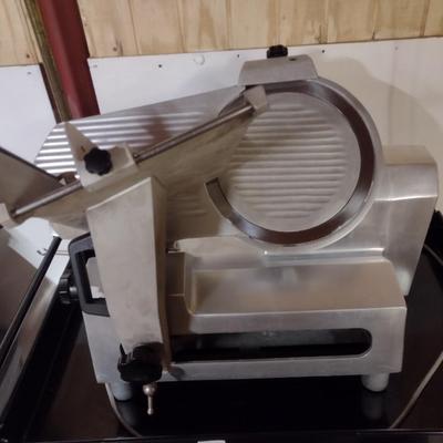 Univex Max NSF Commercial Stainless Meat Slicer with Sharpener Attachment
