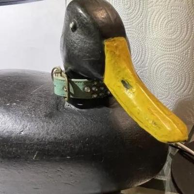 Vintage/Primitive Lighter Weight Wooden Duck Decoy 17+" Long in Good Preowned Condition as Pictured.