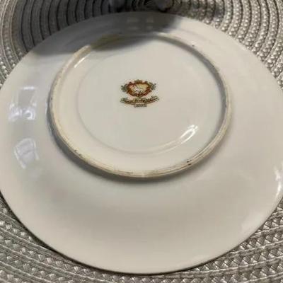Vintage Royal Sealy China Japan “FRUIT” Three Footed Iridescent Lusterware Teacup and Saucer Set as Pic'd.