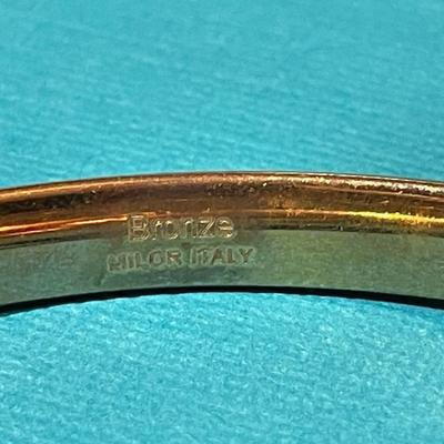 Vintage Bronze & Brass Bangle Bracelets in VG Preowned Condition as Pictured.