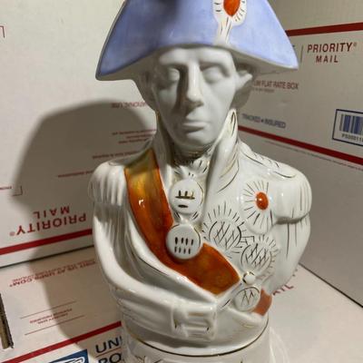 Vintage Porcelain British Admiral Lord Nelson Bank 10.25" Tall and Very Heavy in Great Condition.