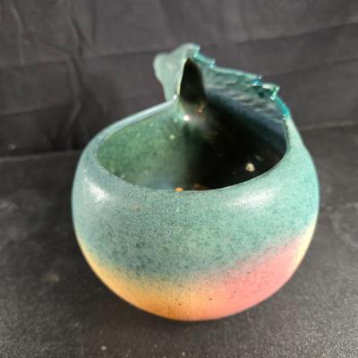 Raku Pottery Horse Planter