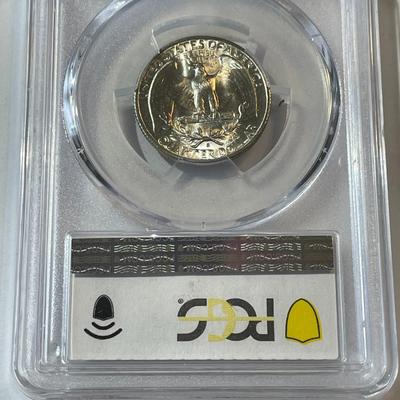 PCGS Certified 1946-S MS-64 Quality Washington Silver Quarter as Pictured.