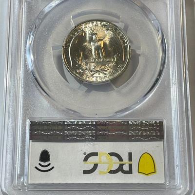 PCGS Certified 1946-S MS-64 Quality Washington Silver Quarter as Pictured.