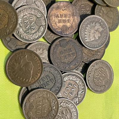 Bag-3 of 50 Good or Better Condition Indian Head Cents as Pictured.