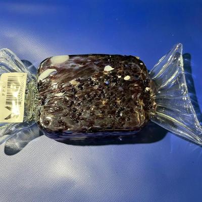 Vintage Hand-Blown Art Glass Hard Candy Decor in New Never Used Condition.