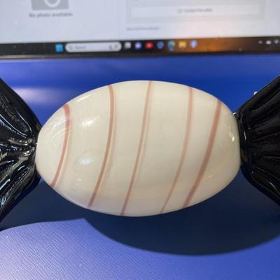 Vintage Hand-Blown Art Glass Hard Candy Decor in New Never Used Condition.