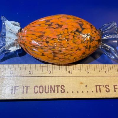 Vintage Hand-Blown Art Glass Hard Candy Decor in New Never Used Condition.
