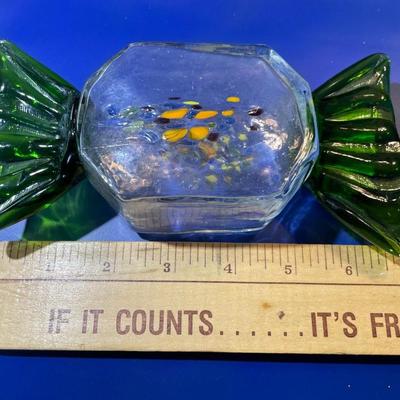 Vintage Hand-Blown Art Glass Hard Candy Decor in New Never Used Condition.