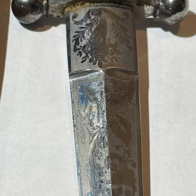 Antique/Vintage Etched Blade Letter Opener Sheath in VG Preowned Condition as Pictured.