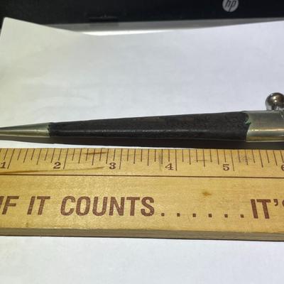 Antique/Vintage Etched Blade Letter Opener Sheath in VG Preowned Condition as Pictured.