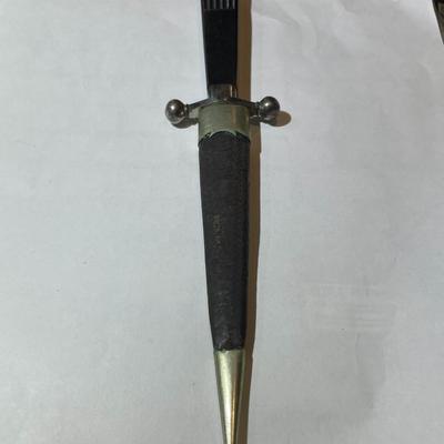 Antique/Vintage Etched Blade Letter Opener Sheath in VG Preowned Condition as Pictured.
