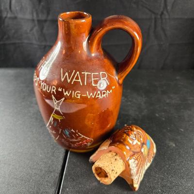 Red Ware Indian Decanter/Jug