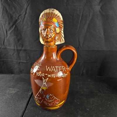 Red Ware Indian Decanter/Jug